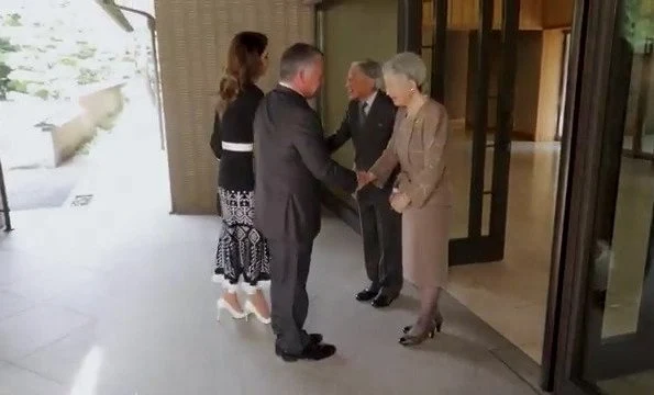 King and Queen met with Prime Minister Shinzo Abe, Emperor Akihito, Empress Michiko, Crown Prince Naruhito and Crown Princess Masako