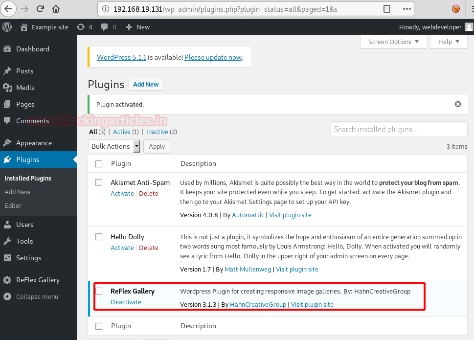 Web Developer: 1: Vulnhub Lab Walkthrough