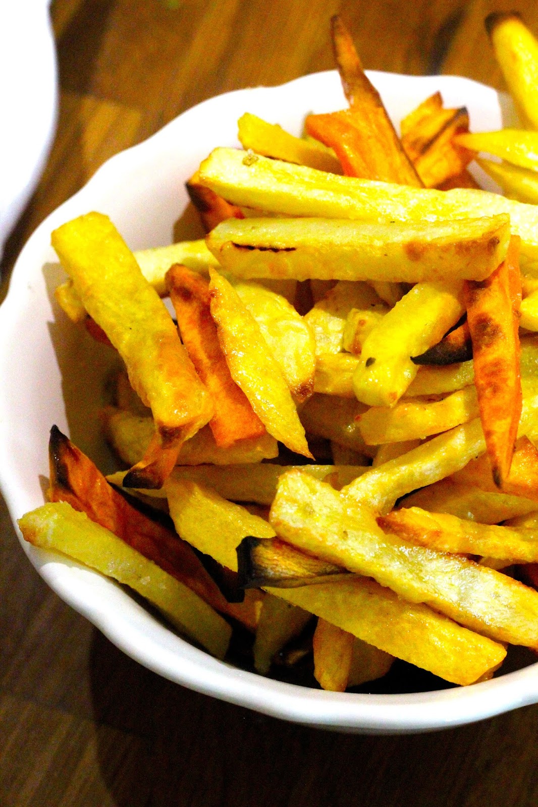 Batata Doce ?Frita? no Forno (ou batata normal ou outros fritos no forno!)