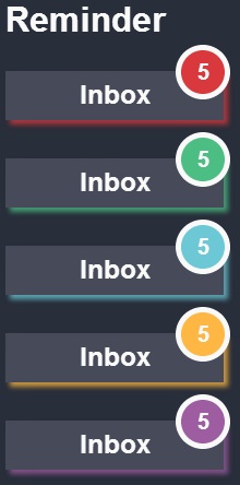 Counter Reminder Notification CSS on inbox top