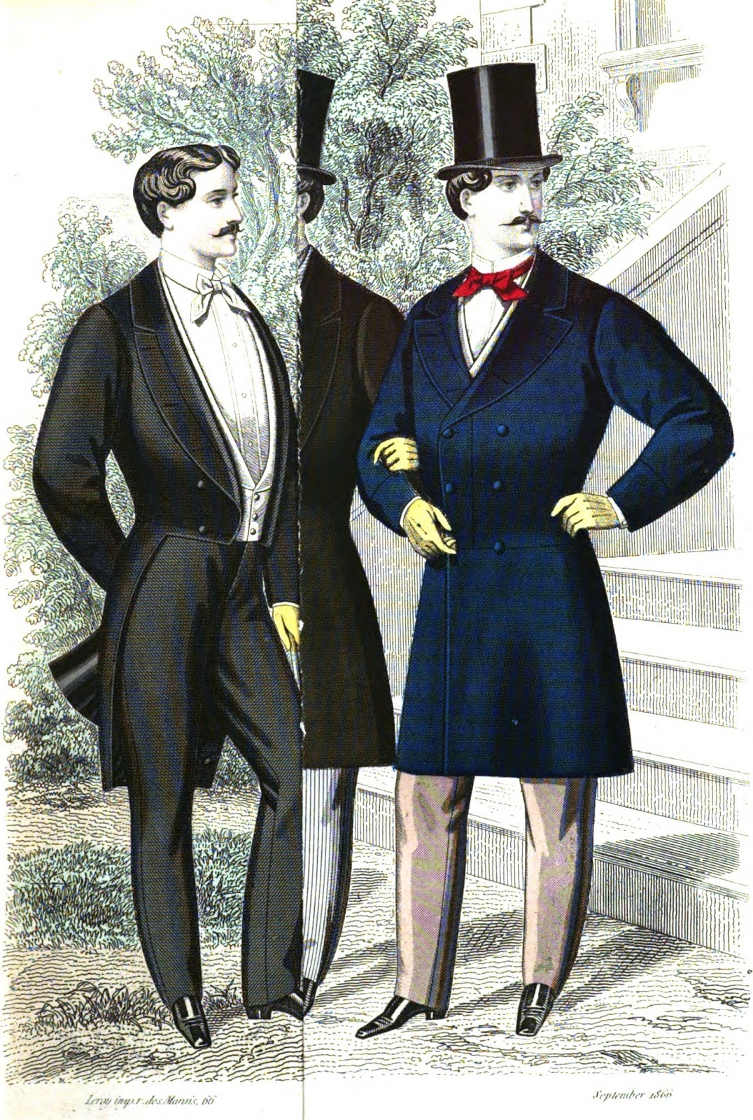 19th Century Historical Tidbits: 1866 Men's Fashions