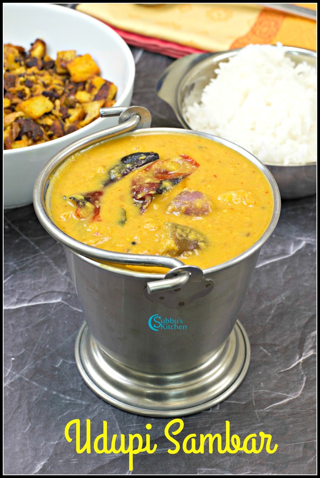 Udupi Sambar Udipi Style Sambar Recipe Subbus Kitchen