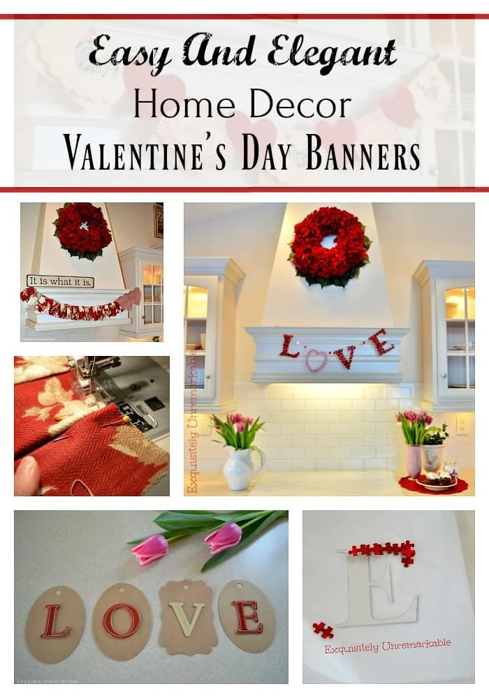 Easy And Elegant Valentines Day Banners Pin Collage