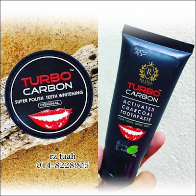 pemutih gigi turbo carbon activated charcoal