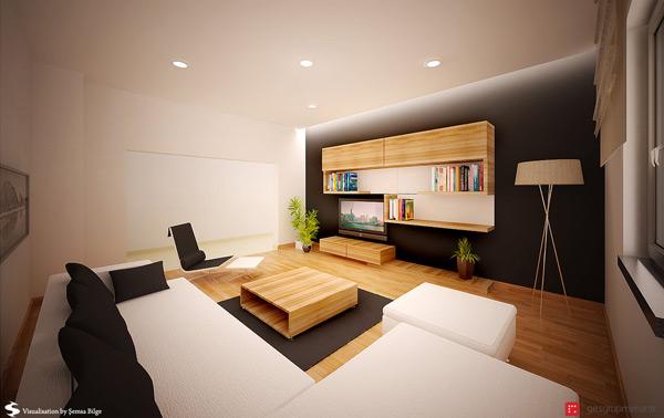 Desain Rumah: Desain Ruang Tamu Modern Kontemporer