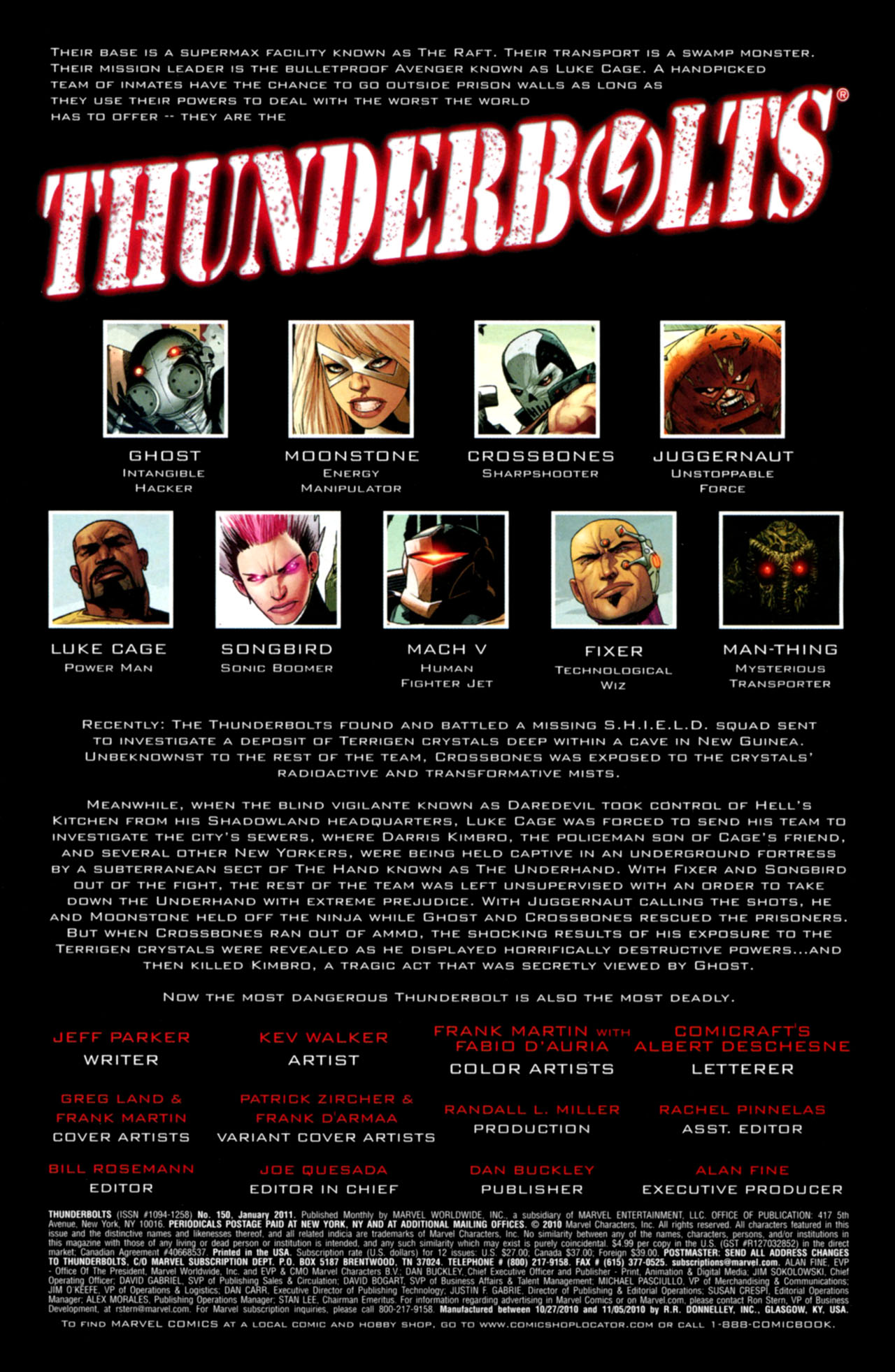 Read online Thunderbolts (1997) comic -  Issue #150 - 2