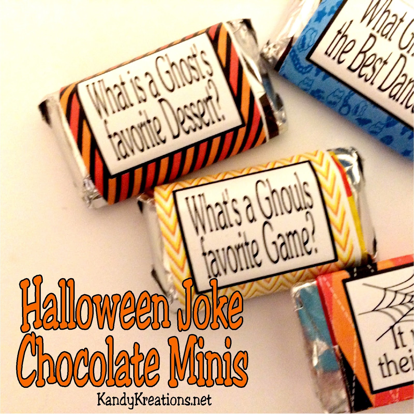 DIY Party Mom Halloween Joke Miniature Chocolate Wrapper Printables
