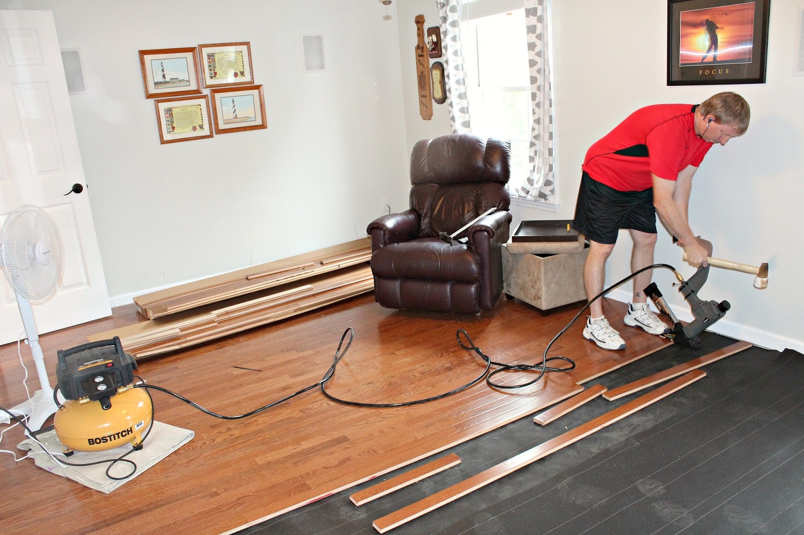 carolina on my mind Hardwood Floors Upstairs Part 4 (Bonus Room Reveal)