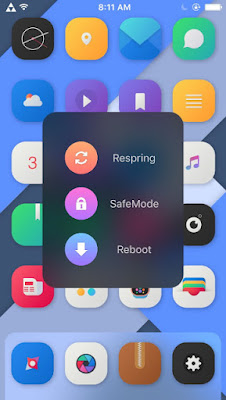 FastBoot FastBoot is a cydia tweak which lets you sleek menu to pop up with three options ( Respring, SafeMode and Reboot) while holding your power button