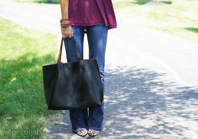 Two Peas in a Blog: Basic Tee & Flare Jeans