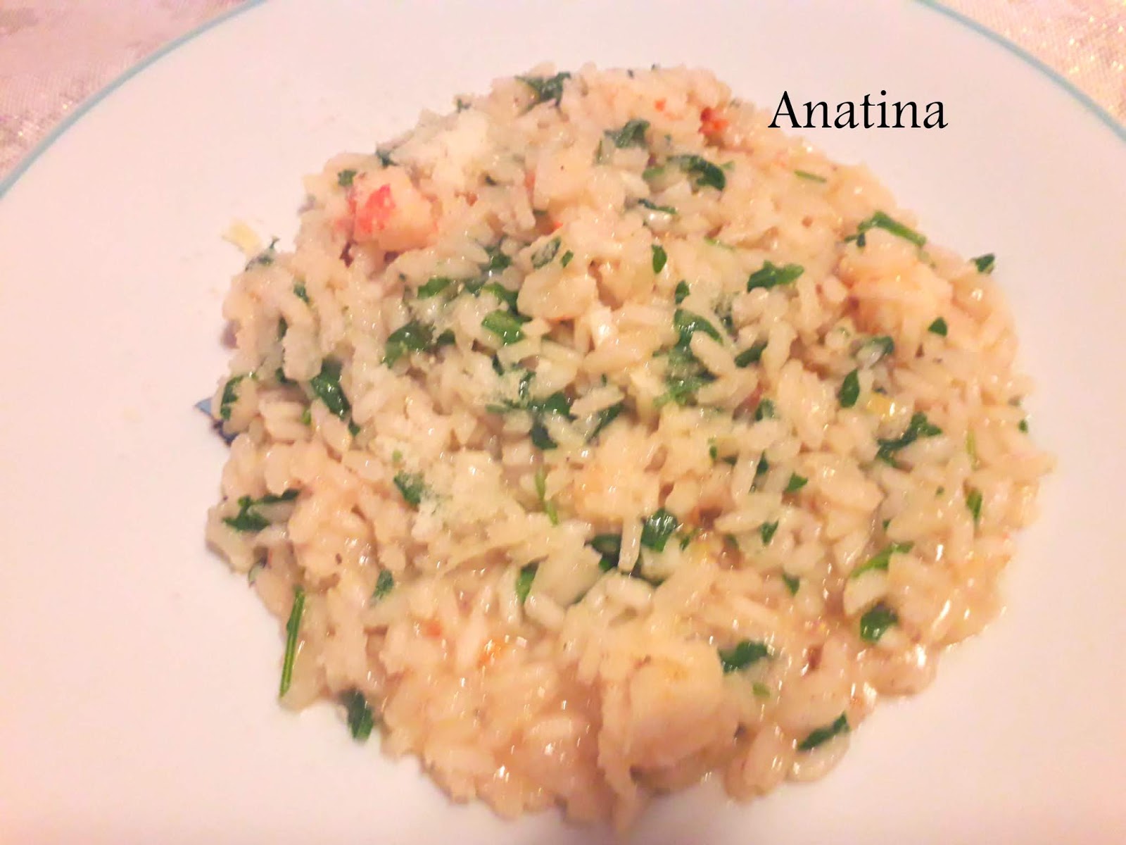 RISOTTO .. RUCOLA e GAMBERI!!! Ricetta ed ingredienti dei Foodblogger