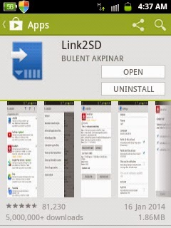 Memindahkan Aplikasi Dengan Link2SD 4