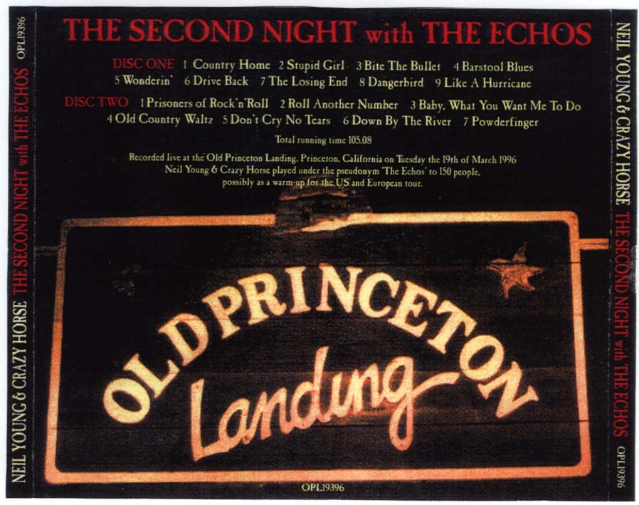 World Of BOOTLEGS BOOTLEG Neil Young Old Princeton Landing