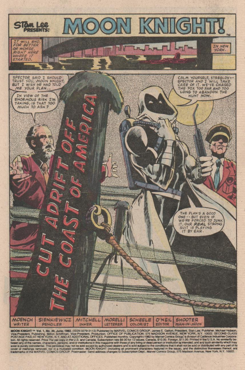 Read online Moon Knight (1980) comic -  Issue #20 - 2