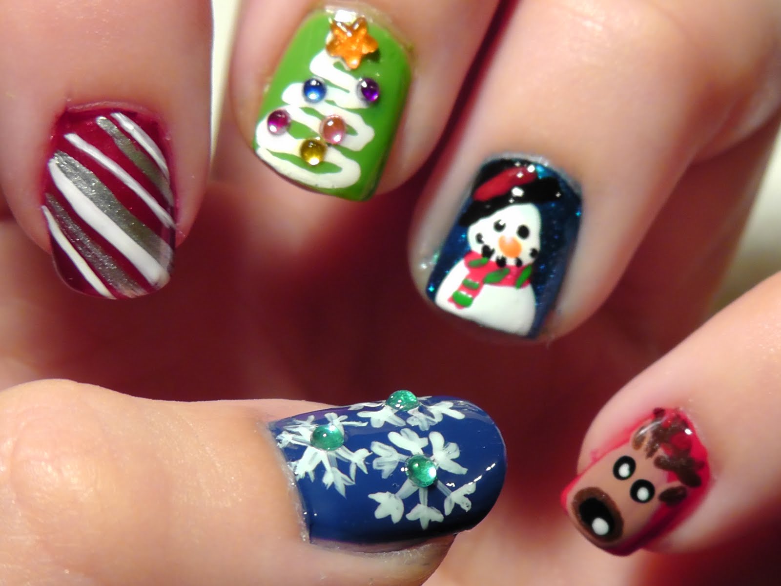 Christmas Gel Polish Nail Art Ideas - wide 4