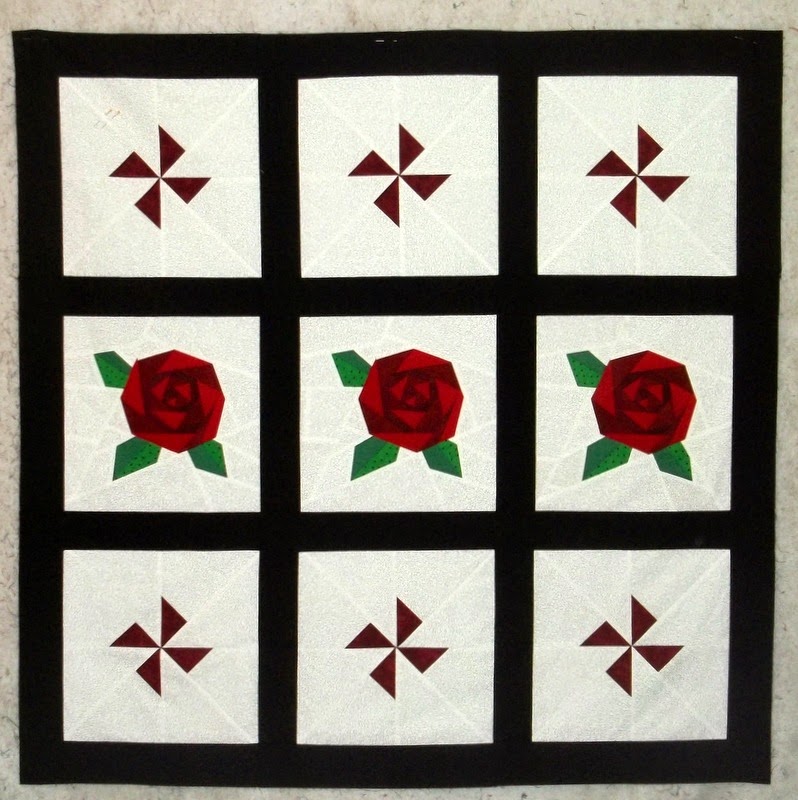 Traveling Quilter: Roses For Kathleen - Quilt Finish