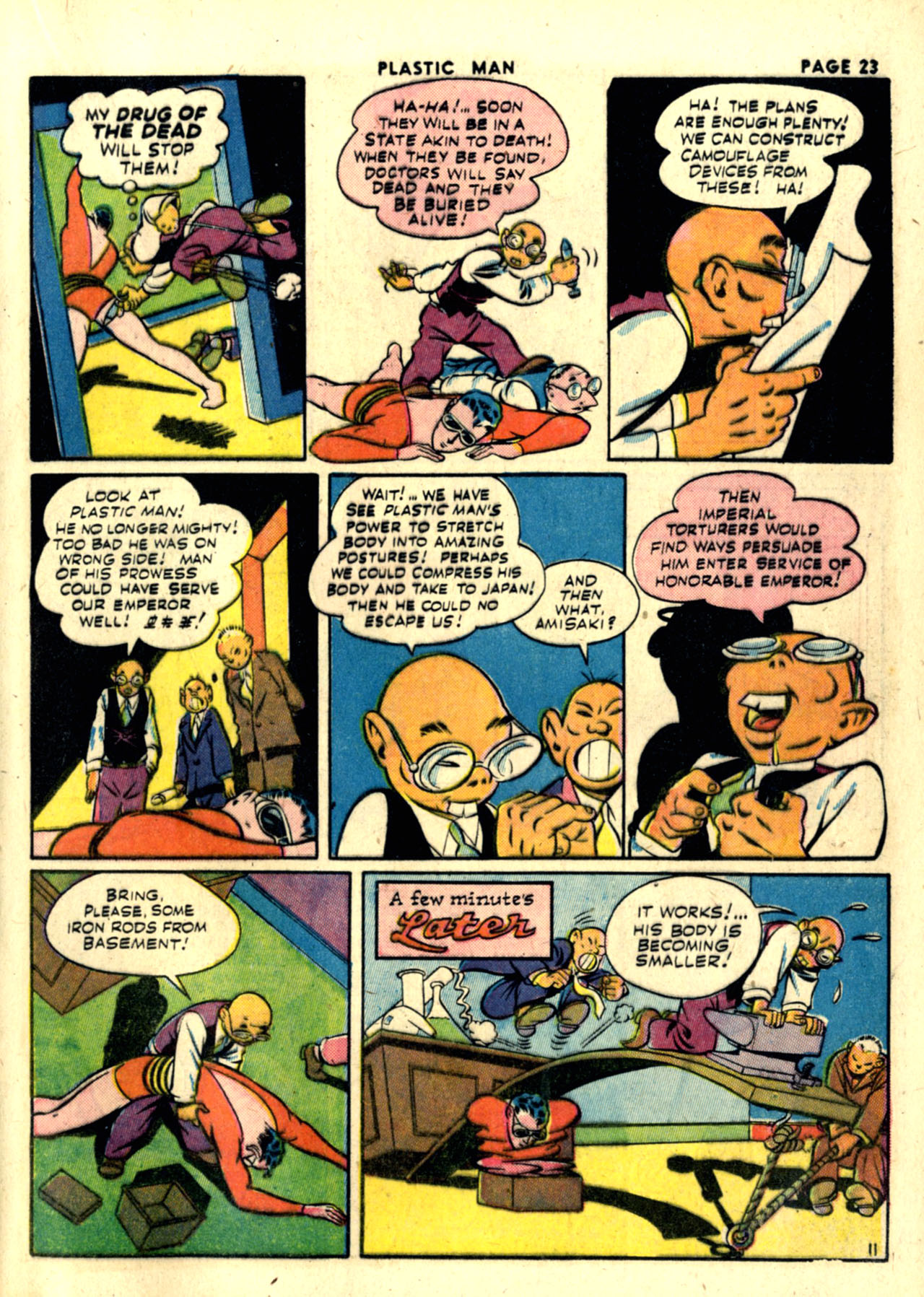 Read online Plastic Man (1943) comic -  Issue #1 - 25
