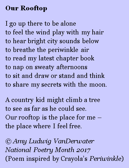 The Poem Farm Writing The Rainbow Poem 16 Periwinkle