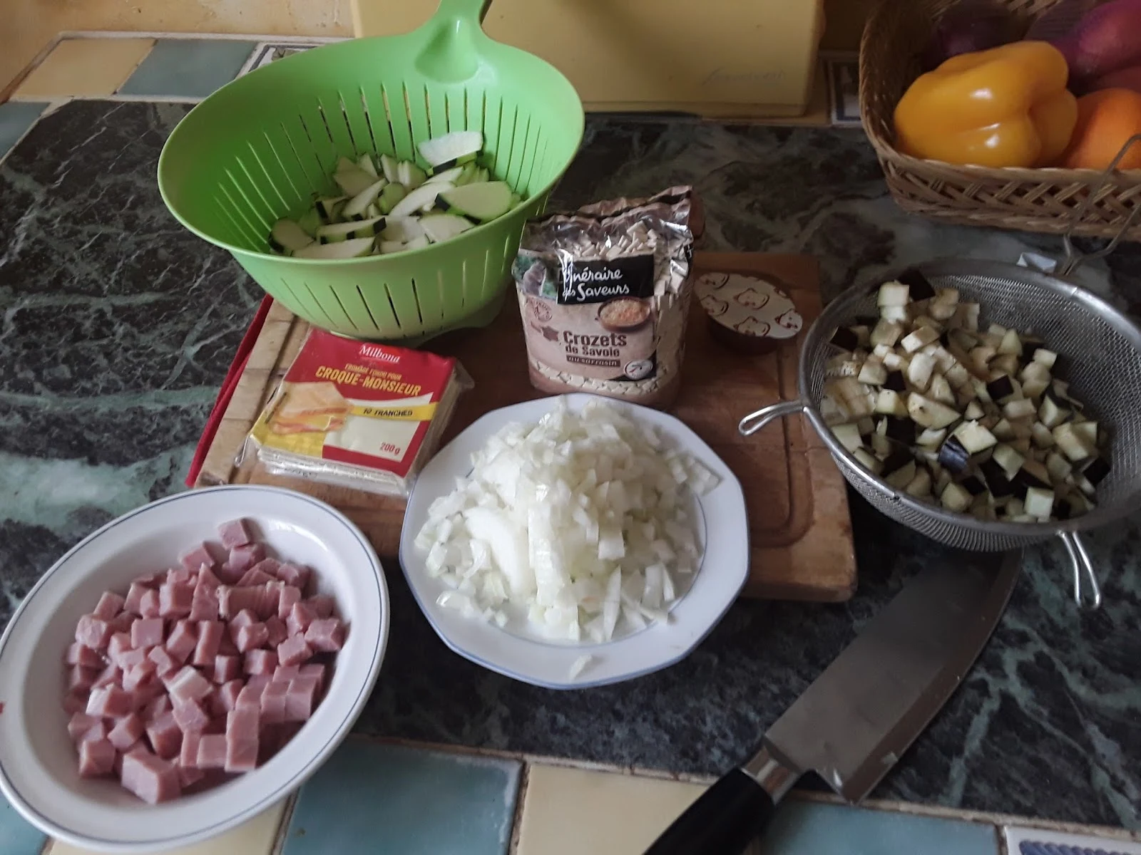 La cuisine de Nath: Croziflette aux légumes, dès de jambon et