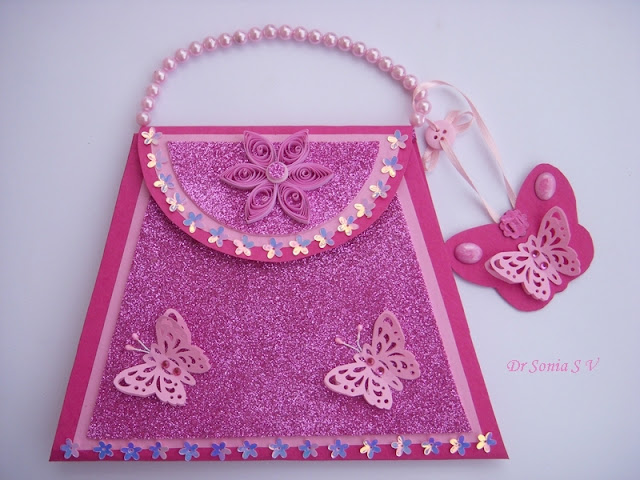 DIY Gift Handbag | Easy Paper Craft | Paper Gift Bag - YouTube
