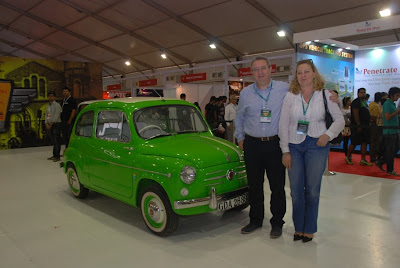 Classic Fiat  Enrico Atanasio, MD at Fiat Group India, along with his wife