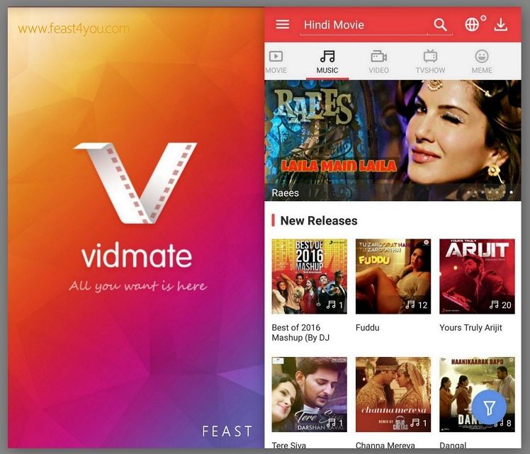 Vidmate Android App Free Download - Games Tashan-PC Games,Softwares