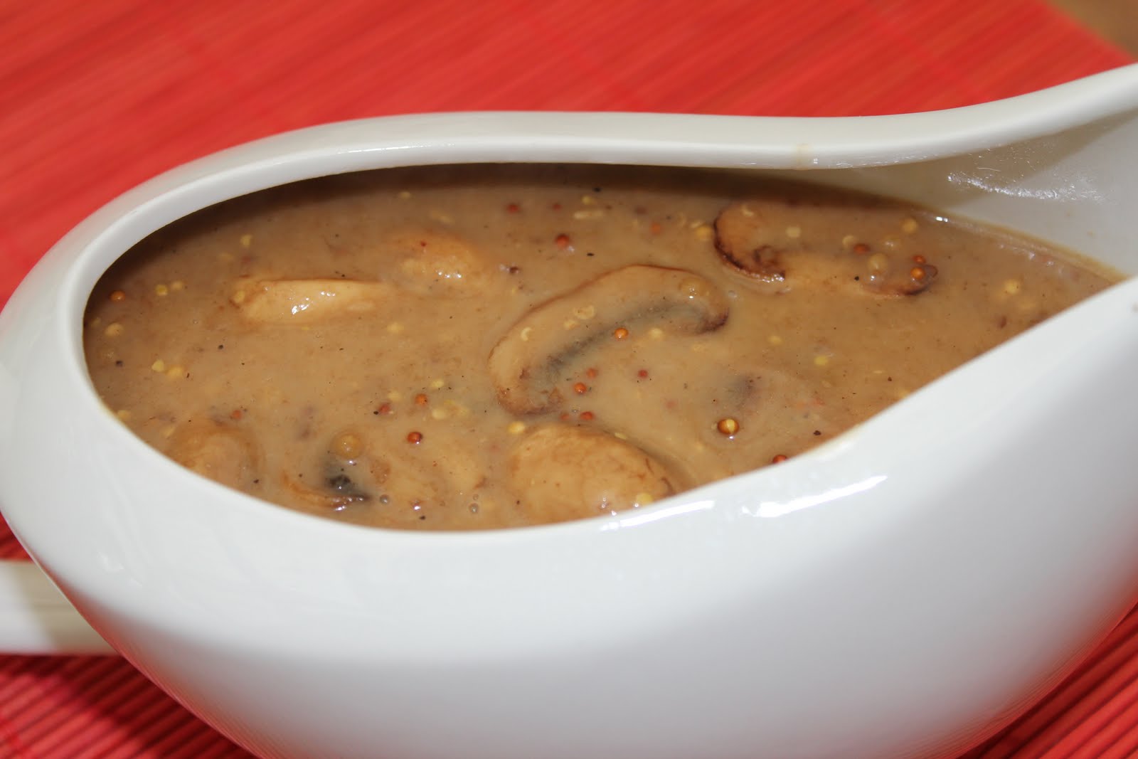 a dash of flavour Creamy Mushroom and Mustard Sauce