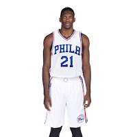 Philadelphia 76ers Rebranded Home White Jersey