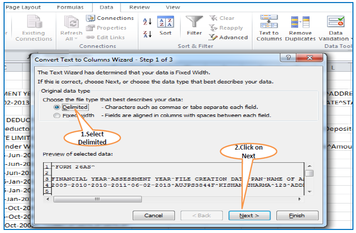 TAX BY MANISH Process Of Converting Form 26AS File Into Excel File