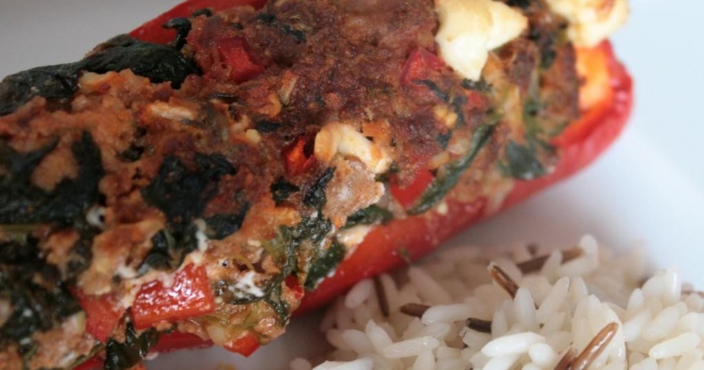 Küchenwunder: Gefüllte Paprika mit Spinat und Feta
