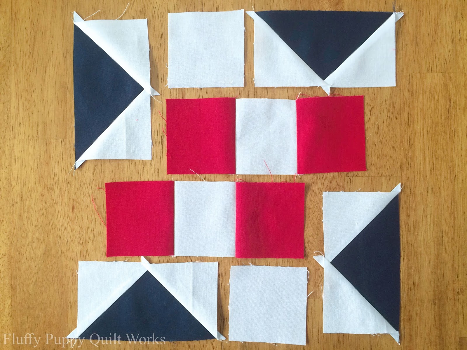 Fluffy Puppy Quilt Works 9" Quilt Block Tutorial 2