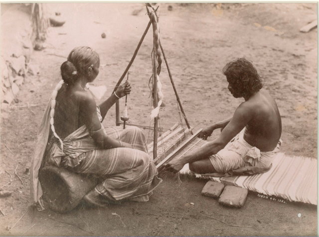 Mat Weavers - Ceylon (Sri Lanka) c1880