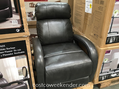 Enjoy life's moments on the Barcalounger Leather Swivel Glider Recliner