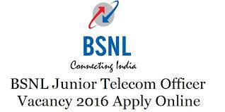  BSNL Junior Telecom Officer Recruitment 2016 | Apply Online for 2510 JTO through GATE 2017