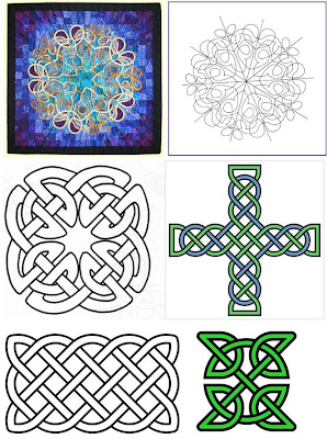 Ink Circles Celtic Quilts Kentucky Chain Cross Stitch Pattern