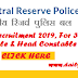 CRPF Recruitment 2019, For 359 Constable & Head Constable Posts