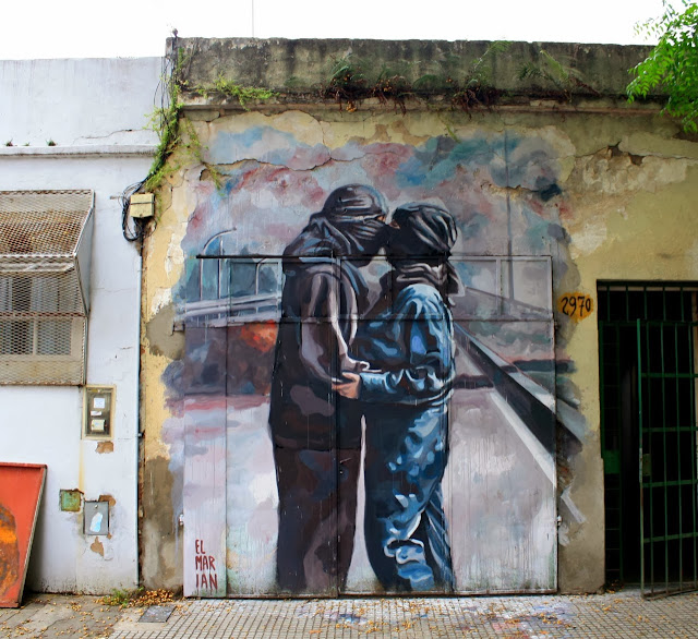 New Street Art Mural by Argentinian artist El Marian in Villa Pueyrredon Buenos Aires, Argentina 1