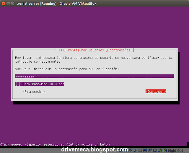 DriveMeca instalando y configurando Ubuntu Server 16.04 LTS paso a paso
