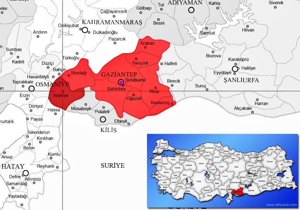 islahiye nerededir nereye baglidir