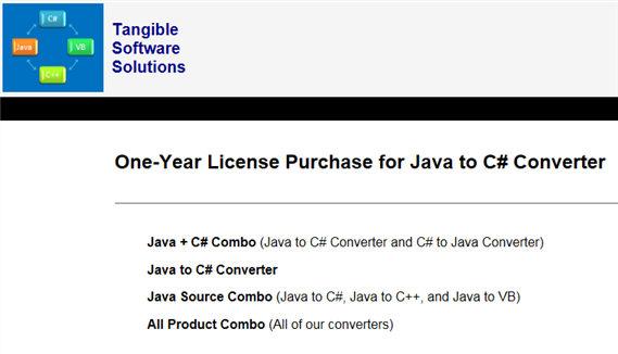 Translater du soft écrit en Java vers du C# https://www.tangiblesoftwaresolutions.com/order/order-java-to-csharp.html