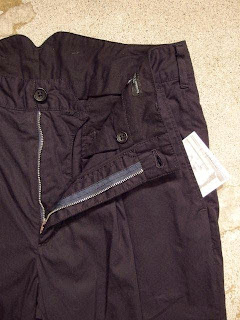 Engineered Garments "Cinch Pant & Willy Post Pant in Navy Tropical Wool & High Count Twill" Spring/Summer 2015 SUNRISE MARKET