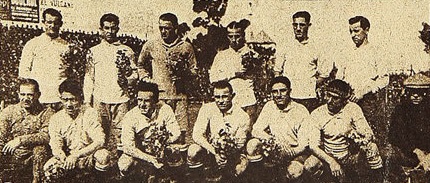 Formación de Uruguay ante Chile, Campeonato Sudamericano 1924, 19 de octubre