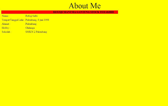 Membuat Biodata Dari Notepad Kode Html | Ngobrol Bareng