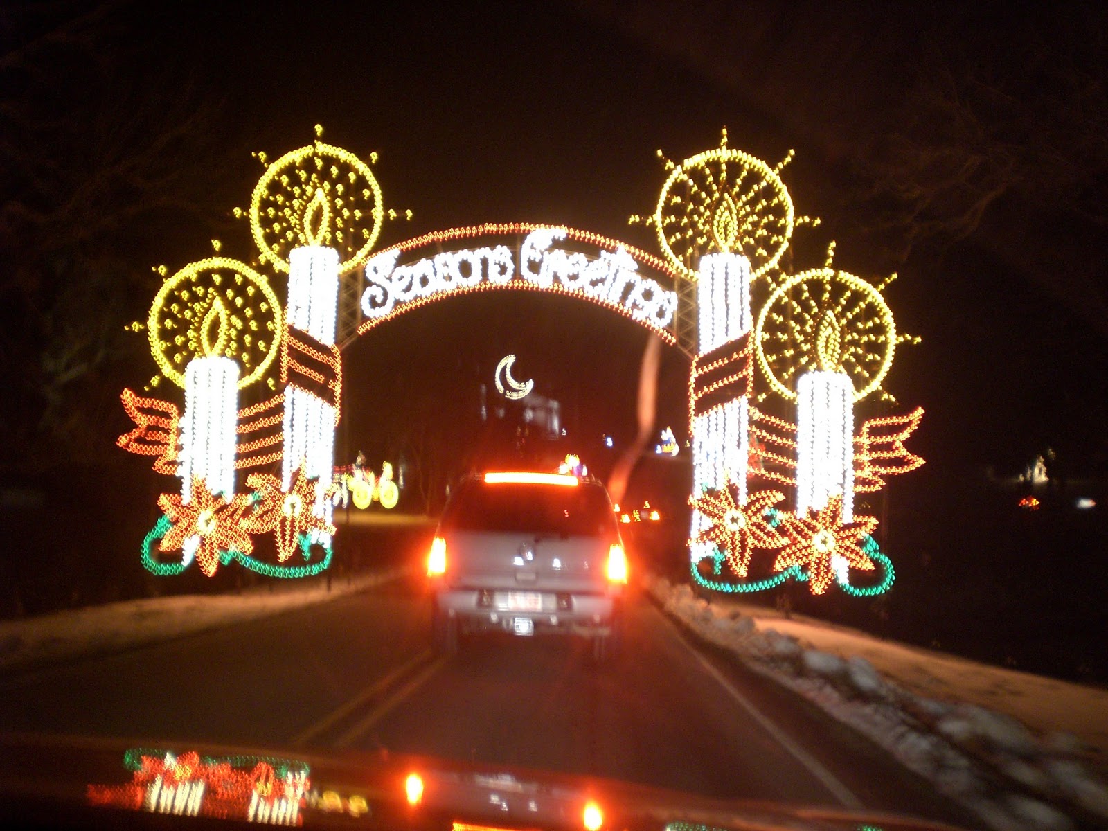 Travel NC With Kids Tanglewood Festival of Lights Christmas Light