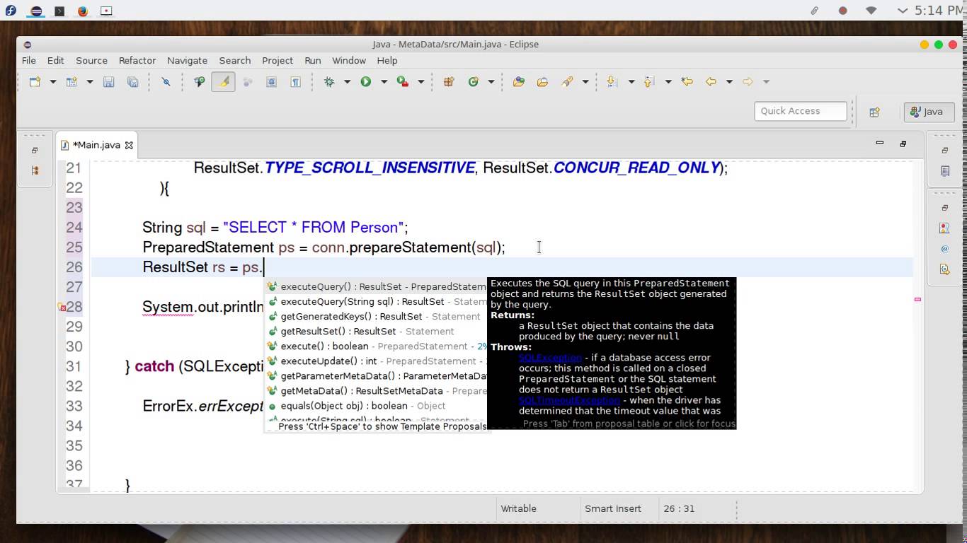 42 JAVA JDBC DataBases metaData | كورسات بالعربي