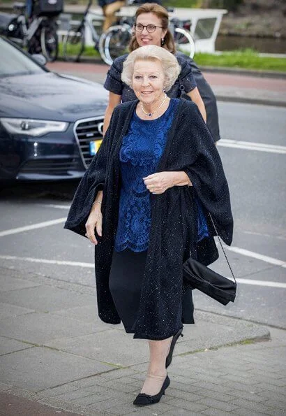 Queen Maxima wore Mary Katrantzou Duritz pussy bow printed crepe de chine maxi dress at King's Day Concert. Princess Beatrix style fashions