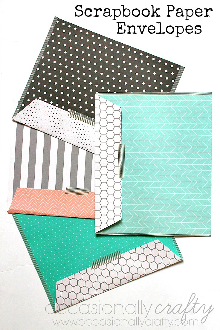 Paper and Washi Tape Envelopes Occasionally Crafty Paper and Washi