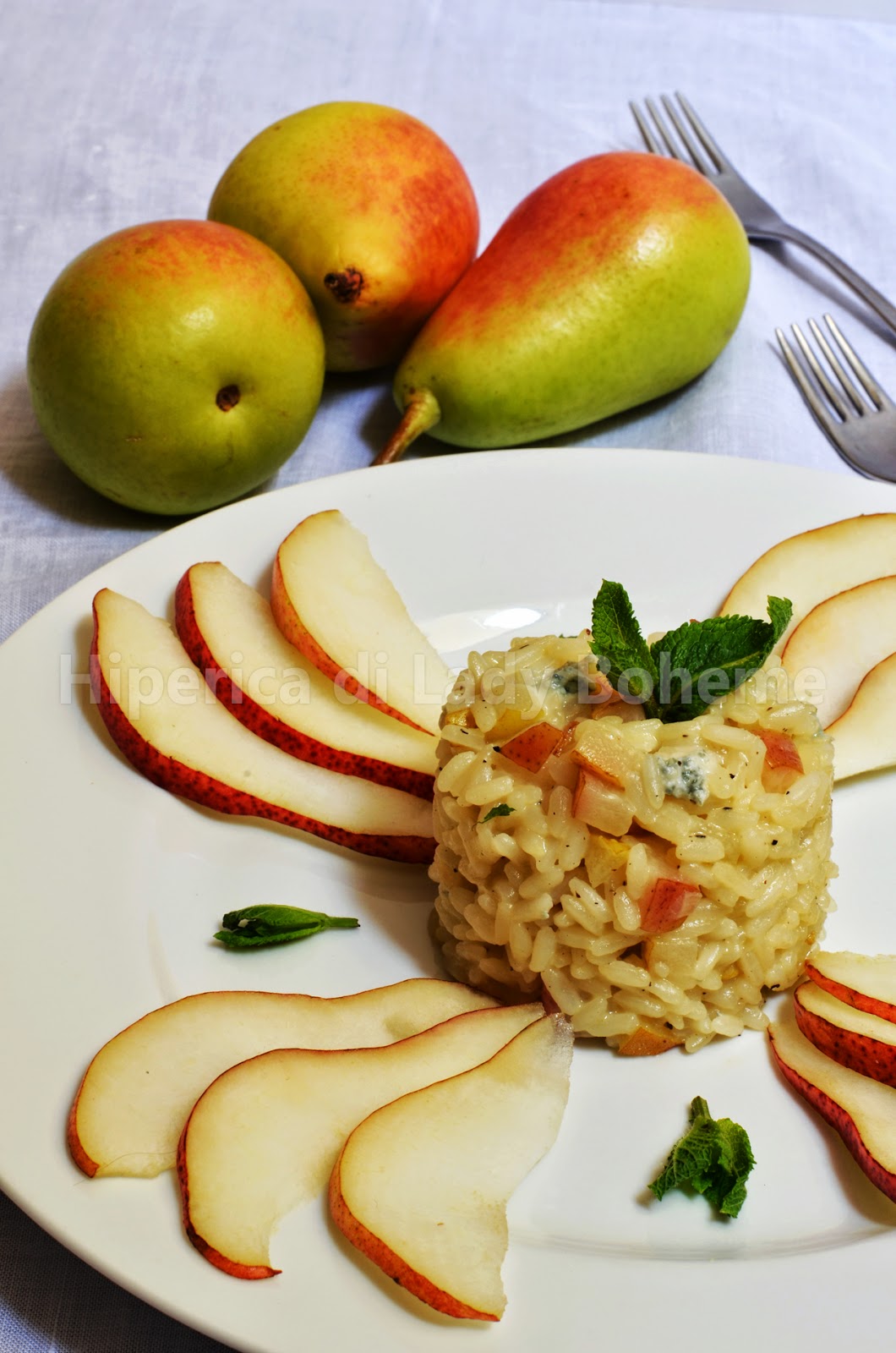 ricetta risotto alle pere e gorgonzola