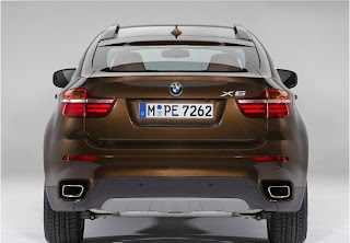 facelifted bmw x6 rear view