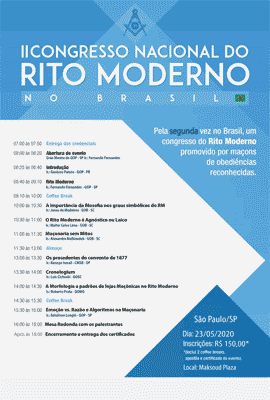 II CONGRESSO NACIONAL DO RITO MODERNO